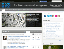 Tablet Screenshot of managementexchange.com